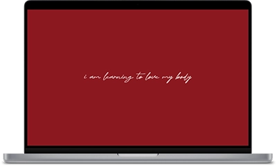 Tapeta na pulpit z afirmacją