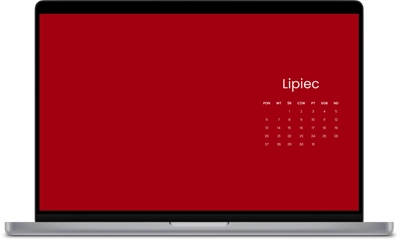 Tapeta z kalendarzem lipiec 2026