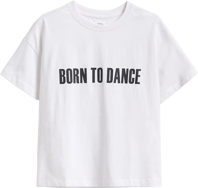 Biały t-shirt z nadrukiem