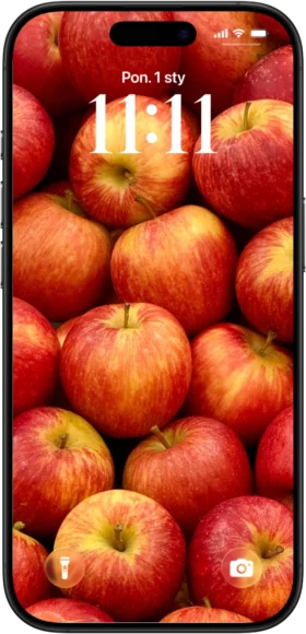 Tapeta na telefon z jabłkami