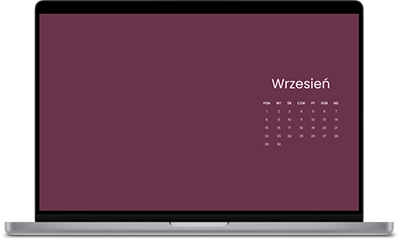 tapeta z kalendarzem na wrzesień 2025