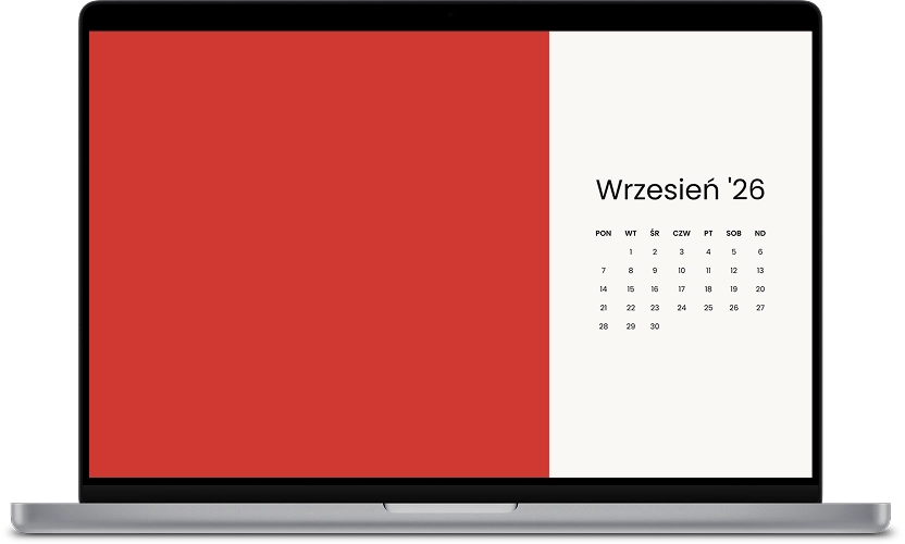 Tapeta kalendarz wrzesień 2026
