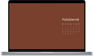 tapeta z kalendarzem na październik 2025