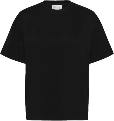 Czarny t-shirt oversize